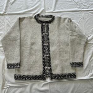 Vintage wool rare clasp cardigan
